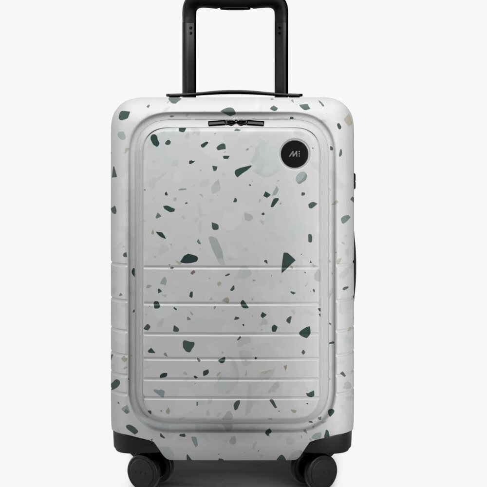 Monos Best Carry-On Pro Plus Suitcase in Limited Edition Terrazzo Luggage